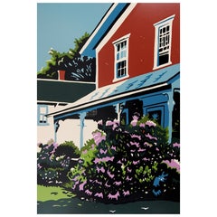 Vintage Summers Onslaught II Old House Serigraph by Jon Carsman