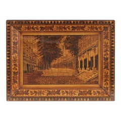 Image des Pantiles de Tunbridge Ware encadrée, vers 1880