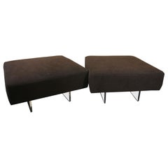 Vladimir Kagan pair of Omnibus ottomans