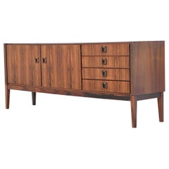 Retro Topform sideboard in rosewood and brass The Netherlands 1960