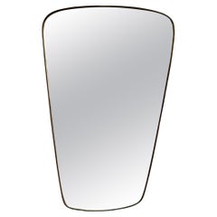 Pietro CHIESA - Mirror with brass frame - FONTANARTE-Made in ITALY 1950s