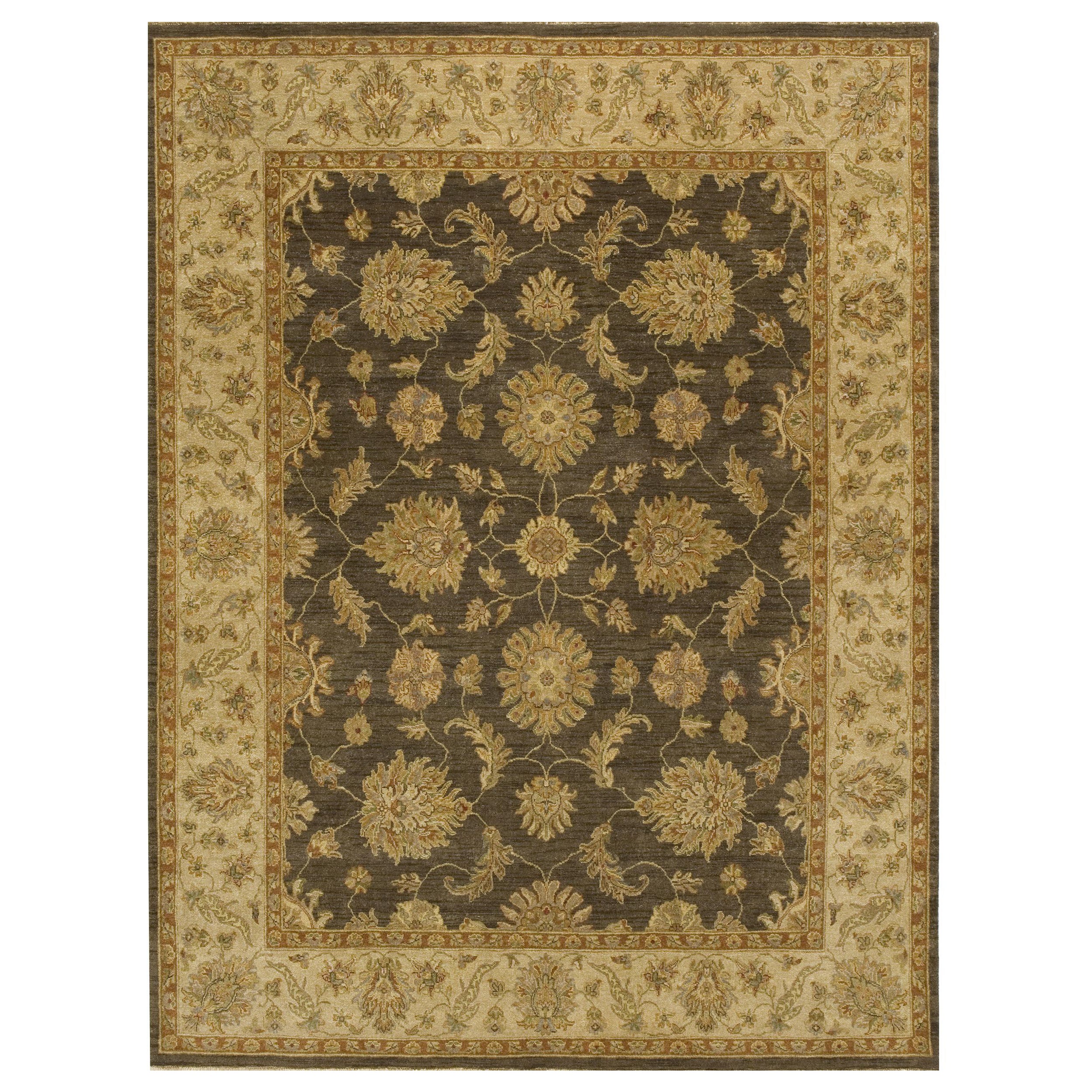 Tappeto tradizionale di lusso annodato a mano Amritsar Ziegler Marrone/Beige 14x28