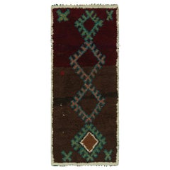 Retro Azilal Moroccan Style Runner Rug, with Medallions from Rug & Kilim