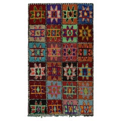 Vintage Azilal Moroccan Rug with Polychromatic Geometric Patterns by Rug & Kilim