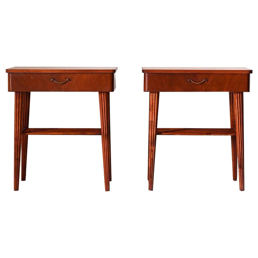 Pair of 'Swedish Modern' nightstands For Sale