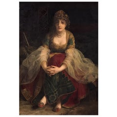 Portrait Of A Harem Beauty by Henri-Guillaume Schlesinger