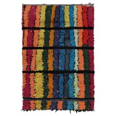 Retro 1950s Azilal Moroccan Rug with Polychromatic Patterns by Rug & Kilim