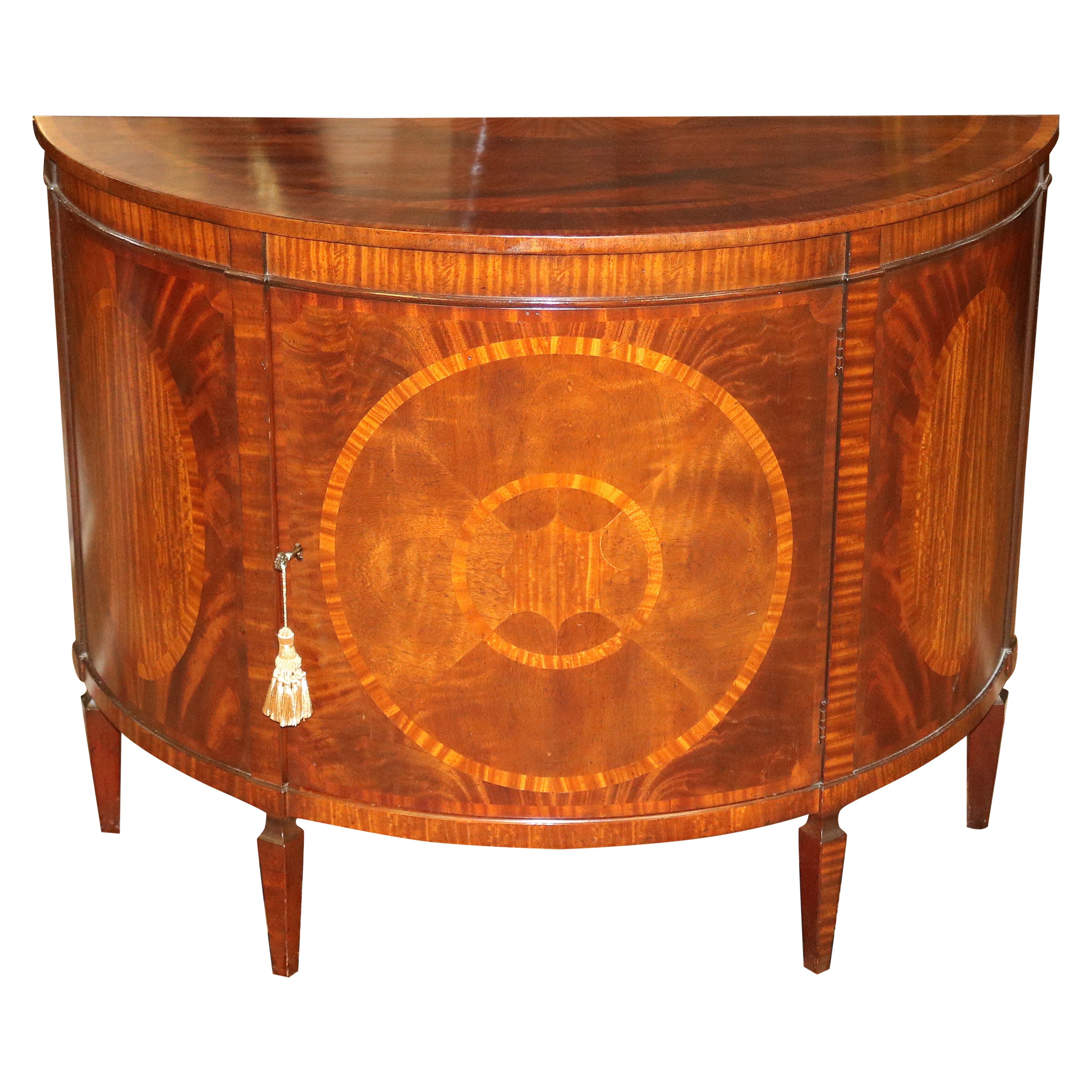 Flame Mahogany Historic Charleston Collection Demilune Chest Server Buffet  Dime