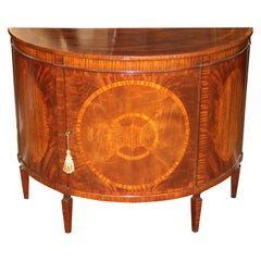 Flame Mahogany Historic Charleston Collection Demilune Chest Server Buffet  Dime