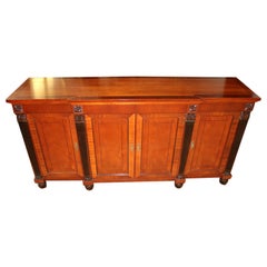 Baker Mahogany Neoclassical French Empire Style Credenza Server Sideboard  Dime