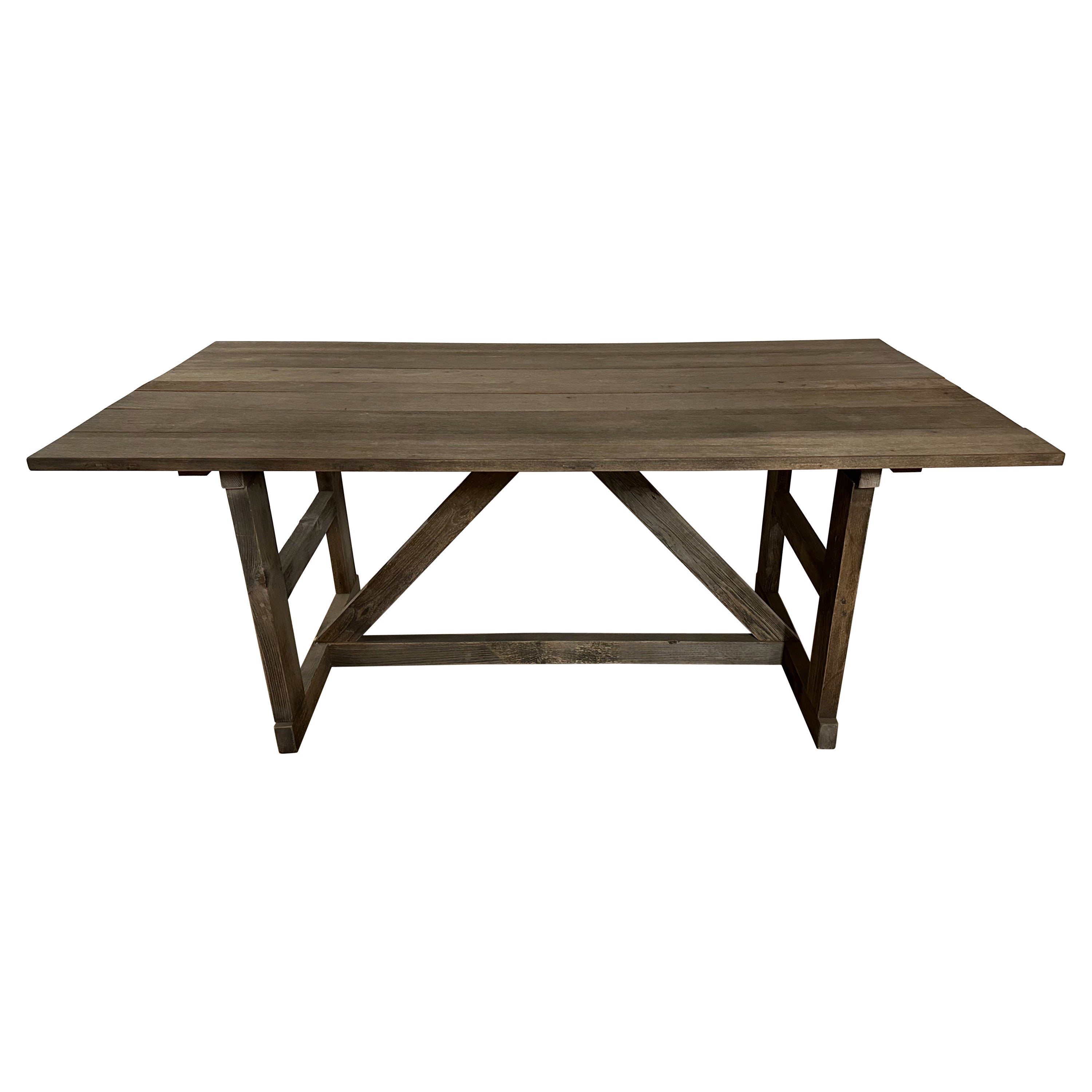 Rustic Vintage Farm or Work Table For Sale