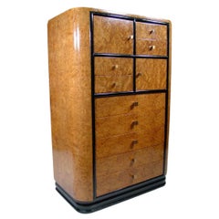 Donald Deskey Streamline Art Deco Highboy Dresser Widdicombe