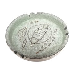 Mid Century Handmade Ceramic Ashtray Leaf Design signed by Sascha Brastoff