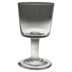 Antique A Fine Bucket Bowl Georgian Glass Goblet c1825