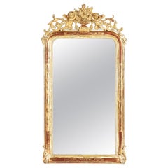 John Stephens & Company  Louis Philippe Mirror with Crest (Stock Number  132-68)