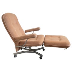 Vintage Everstyl Armchair Convertible and Multi-functional Recliner France 1970s