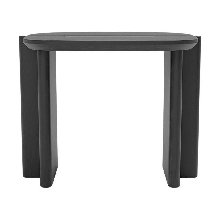 Contemporary Side Table 'Surfside Drive' by Man of Parts, Large, Black Ash For Sale