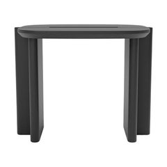 Contemporary Side Table 'Surfside Drive' by Man of Parts, Large, Black Ash