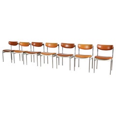 Set of 7 dining chairs by C. Denekamp for Thereca, Netherlands 1960s