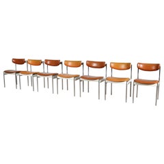 Set of 7 dining chairs by C. Denekamp for Thereca, Netherlands 1960s