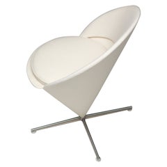Vintage Cream Panton Cone Chair