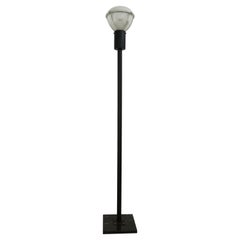 Italian Midcentury Glass Metal Marble Floor Lamp 1960s