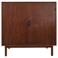 Skandinavischer Holzschrank/Beistelltisch aus Holz von Peter Hvidt & Orla Molgaard Nielsen, 1960er Jahre