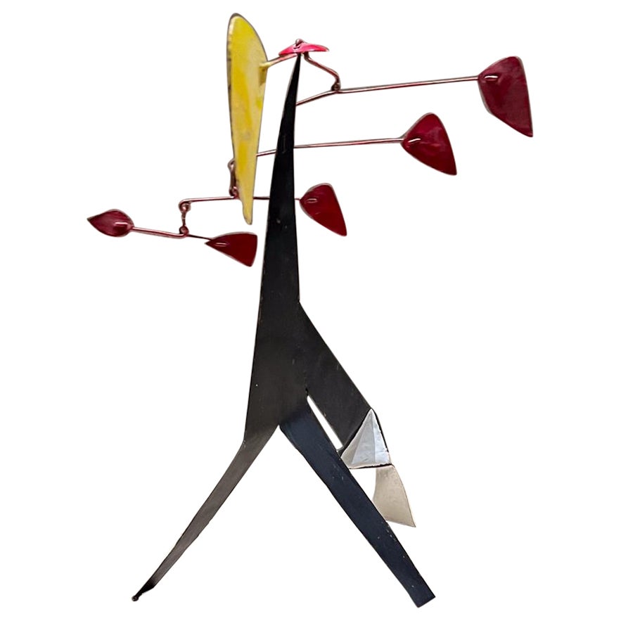 1960s Colorful Mobile Sculpture Style Alexander Calder