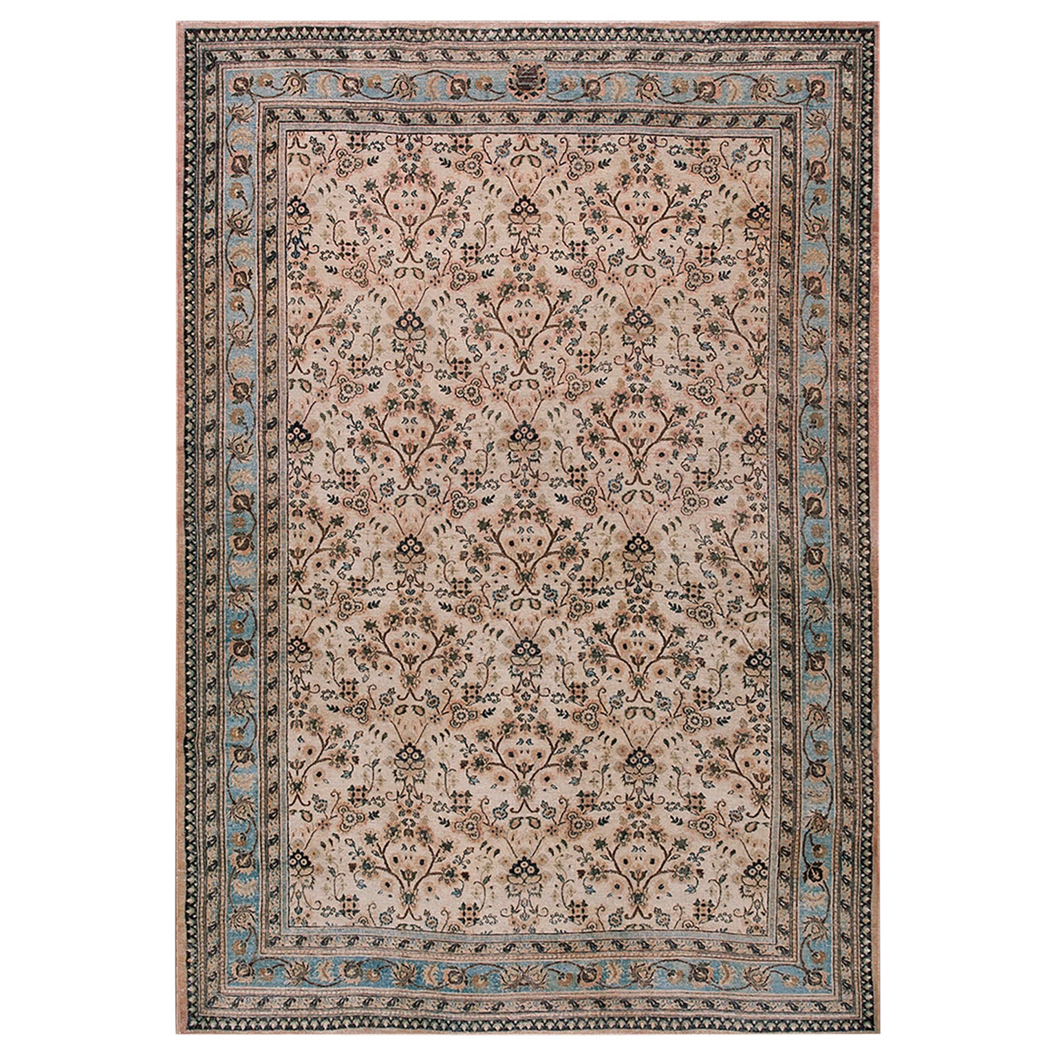 Early 20th Century N.E. Persian Khorassan Moud Carpet (8' 6" x 10' - 260 x 305) For Sale