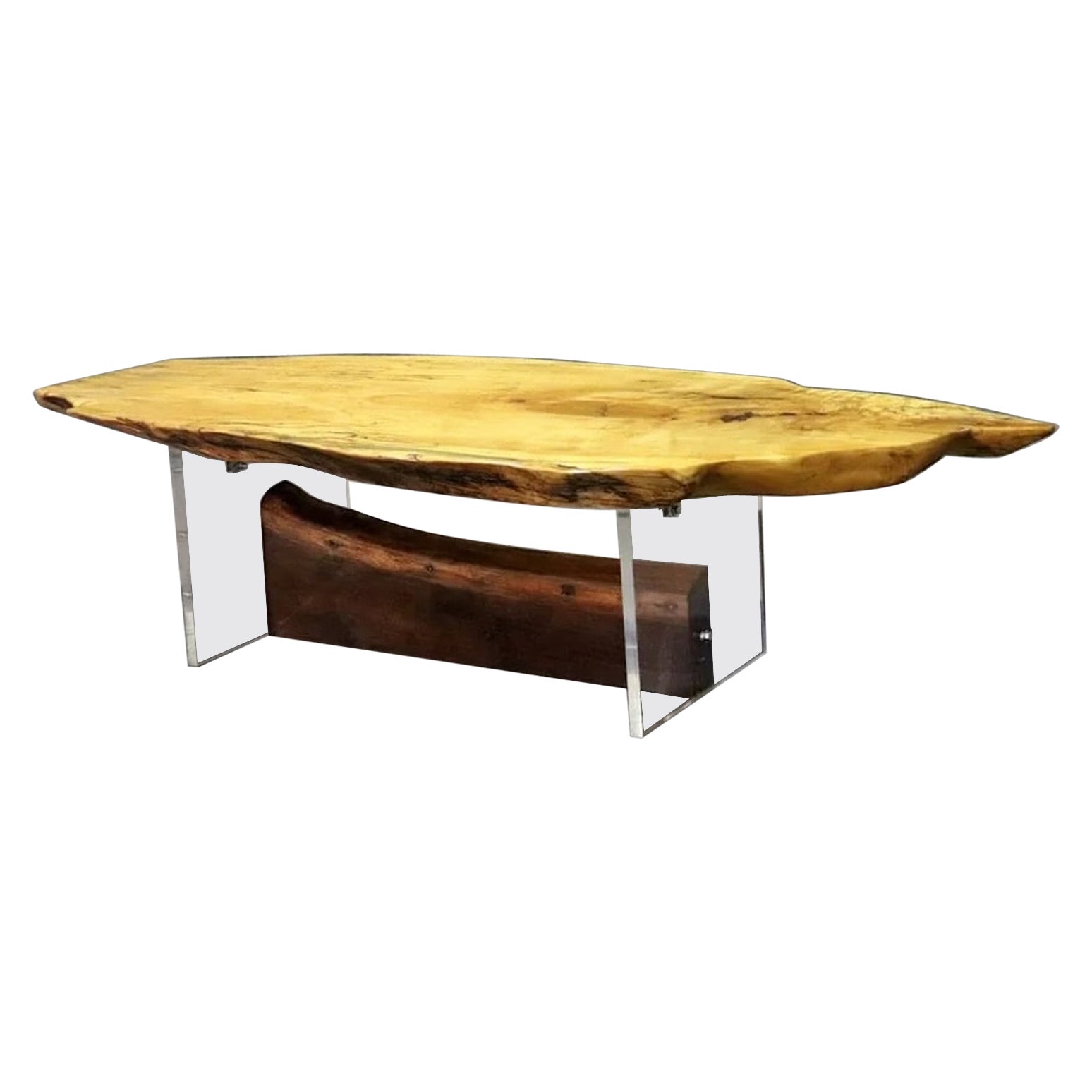 Live Edge Artist Coffee Table For Sale