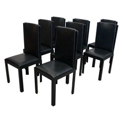 Vintage Postmodern Italian Montina Dining Chairs - Set of 8 