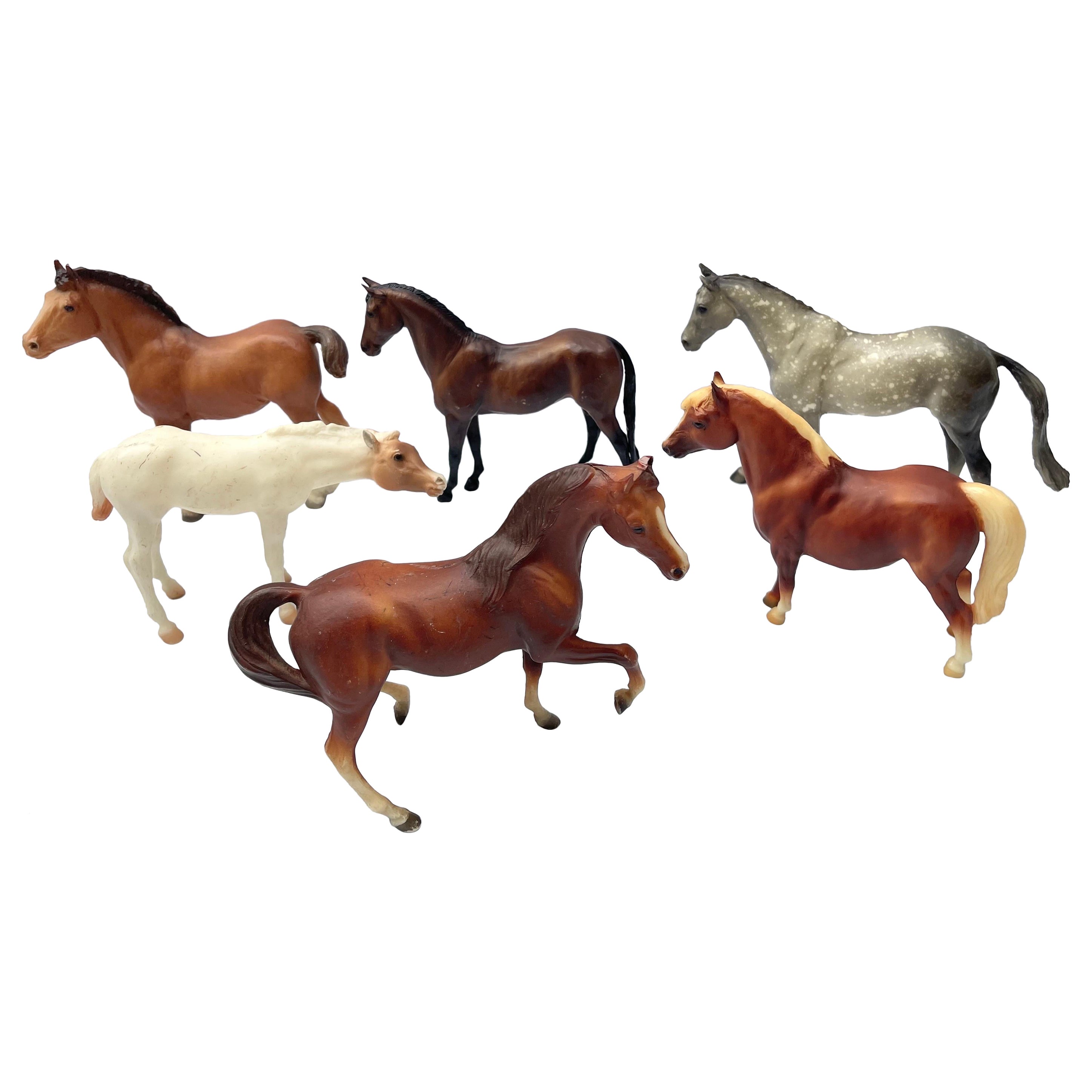  Set of Six Medium Size Vintage Breyer Horses (Box 3) For Sale