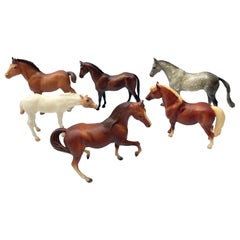  Set of Six Medium Size Vintage Breyer Horses (Box 3)