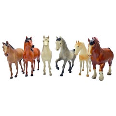  Set of Six Large Vintage Breyer Horses (Box 1 )