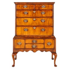 Georgian Chest on Stand Cabinet Vintage Walnut