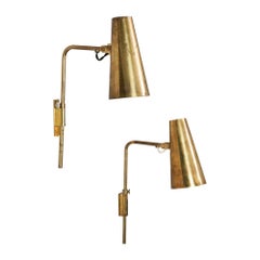 Pair of Model 9459 Wall Lights, Paavo Tynell, Taito Oy, 1940/1950s