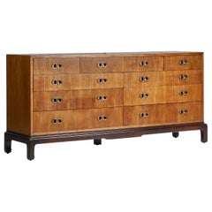 Henredon, Dresser, Wood, Brass, USA, 1950s