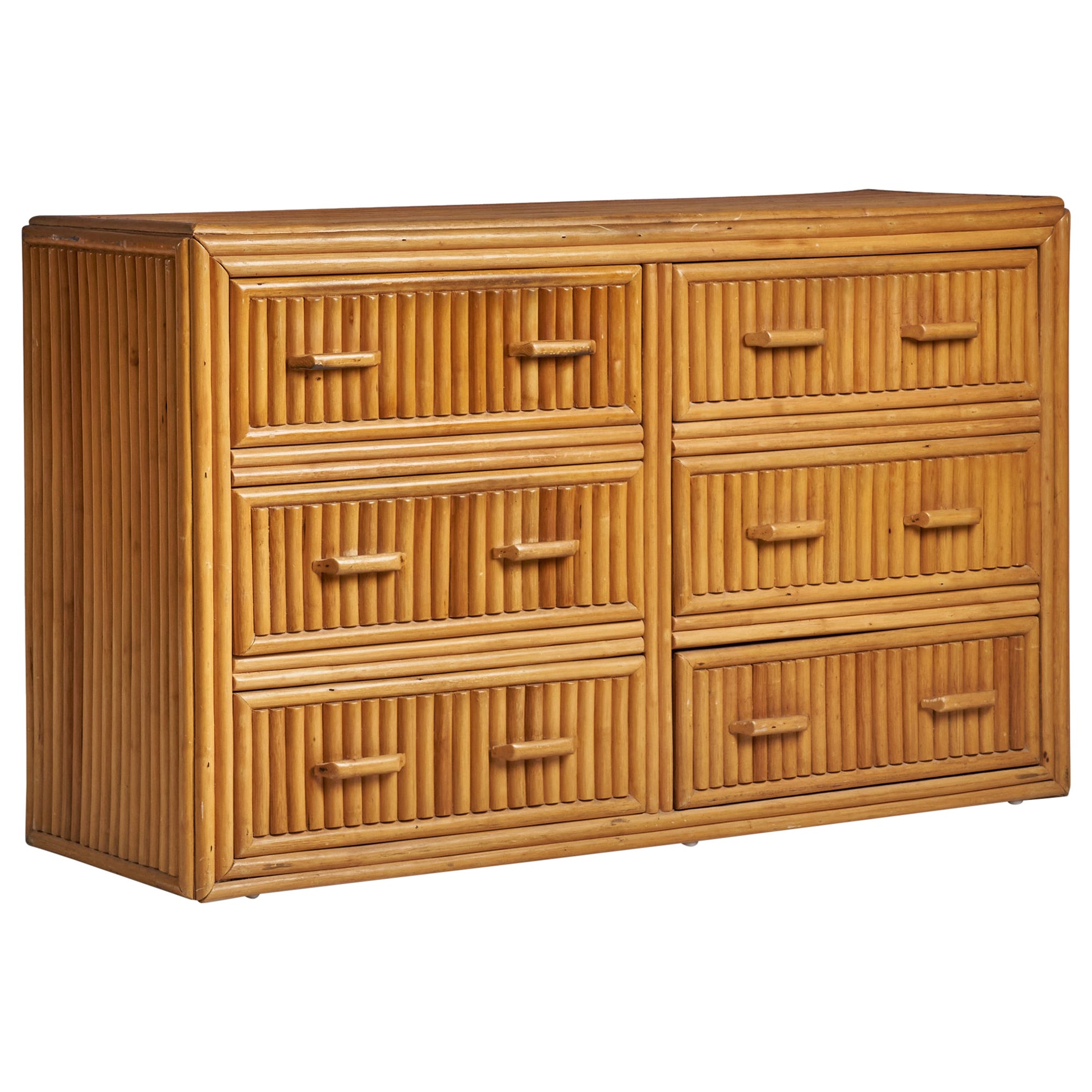 American Designer, Dresser, Bamboo, USA, 1950s For Sale