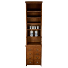 Used Dutch Oak Grocery Store / Apothecary Shop Cabinet, 1920/30s