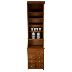 Vintage Dutch Oak Grocery Store / Apothecary Shop Cabinet, 1920/30s