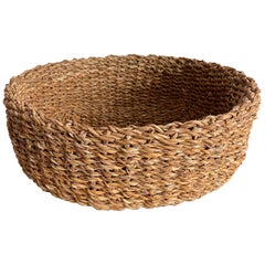Contemporary 16" Round Woven Basket