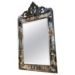 Used Monumental Venetian glass mirror