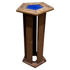1970s Modern Pentagon Side Accent Table