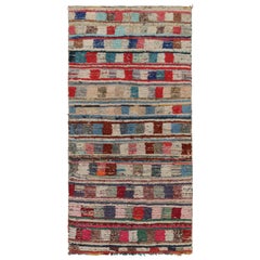 Marokkanischer Azilal-Teppich mit mehrfarbigen Mustern von Rug & Kilim aus den 1950er Jahren