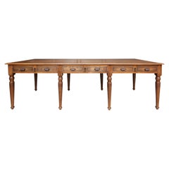 Early 20th Century Oak Library Table or Dining Table
