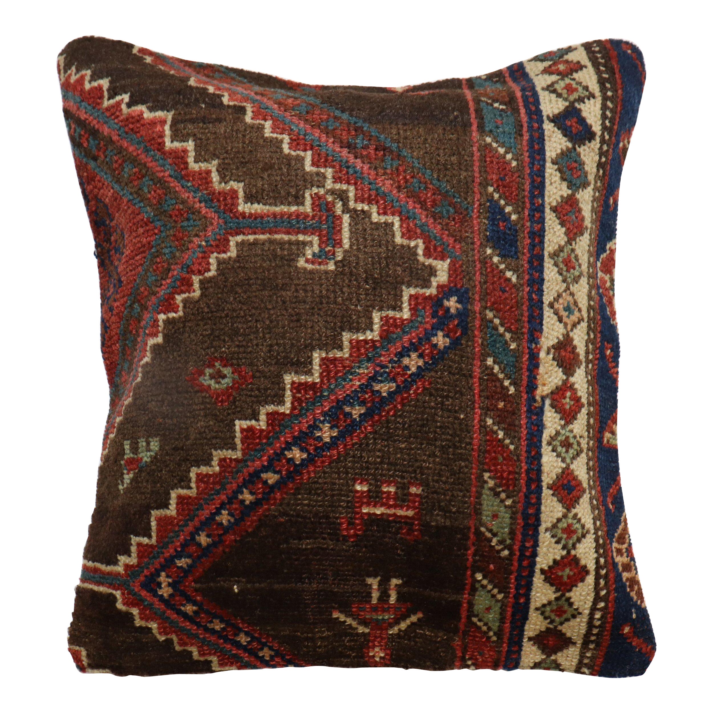 Coussin de tapis persan tribal de la collection Zabihi