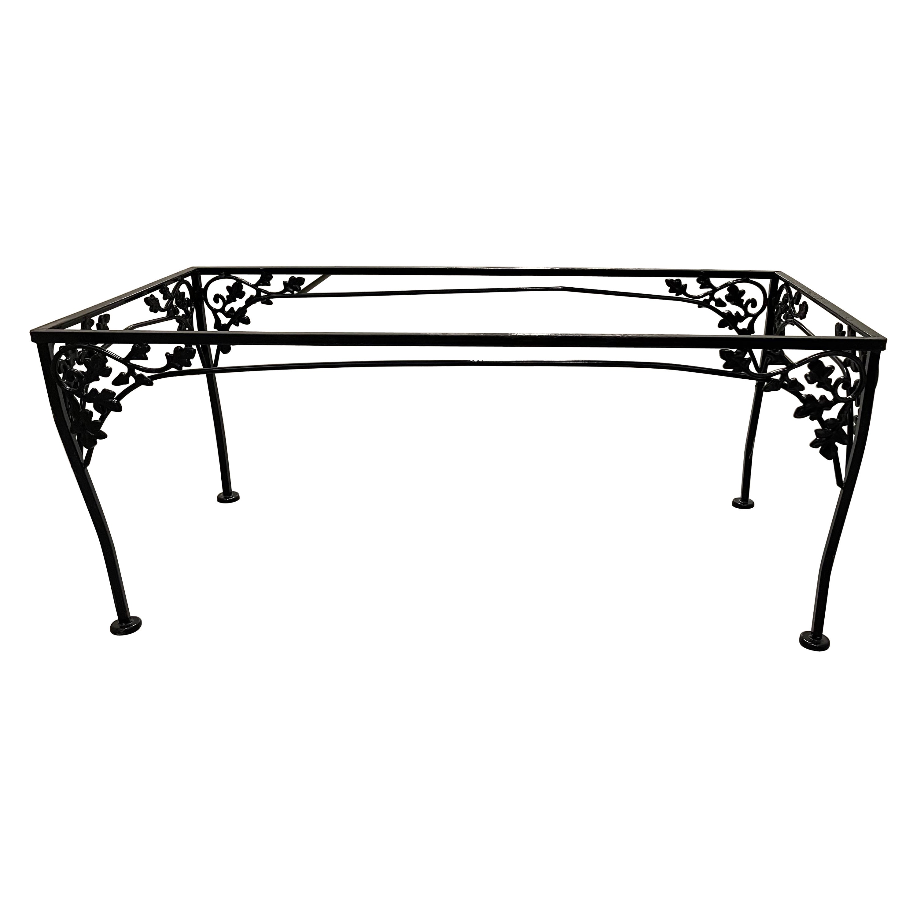 Woodard Orleans Black Wrought Iron Coffee Table