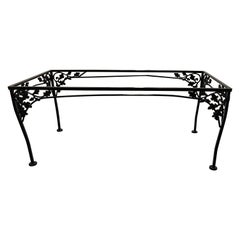 Used Woodard Orleans Black Wrought Iron Coffee Table
