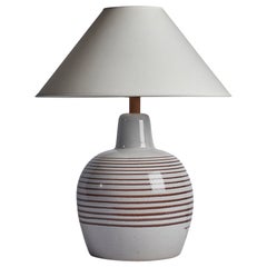 Jane & Gordon Martz, Table Lamp, Ceramic, Walnut, USA, 1960s