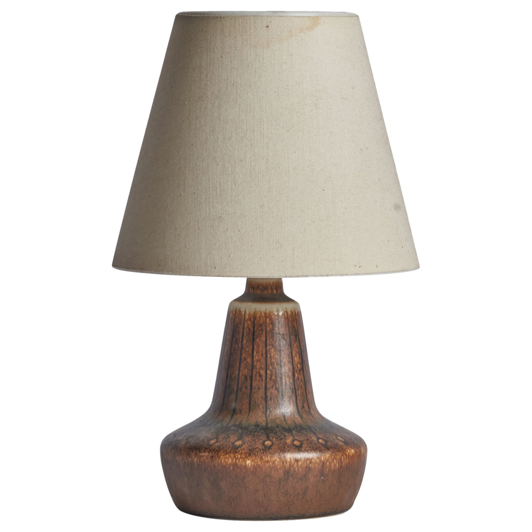 Gunnar Nylund, Table Lamp, Stoneware, Sweden, 1940s For Sale